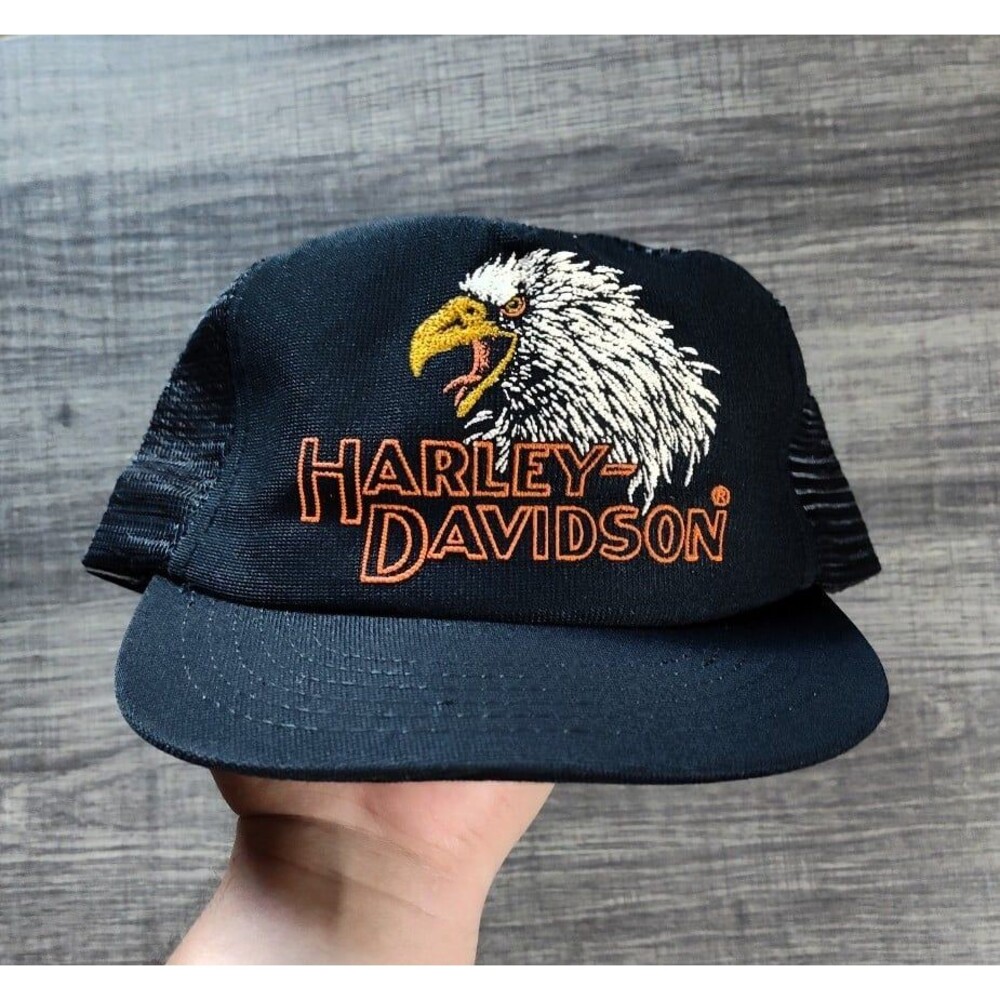 Harley Davidson Trucker Hat Screaming Eagle Snapback Vintage 1970s / 1980s